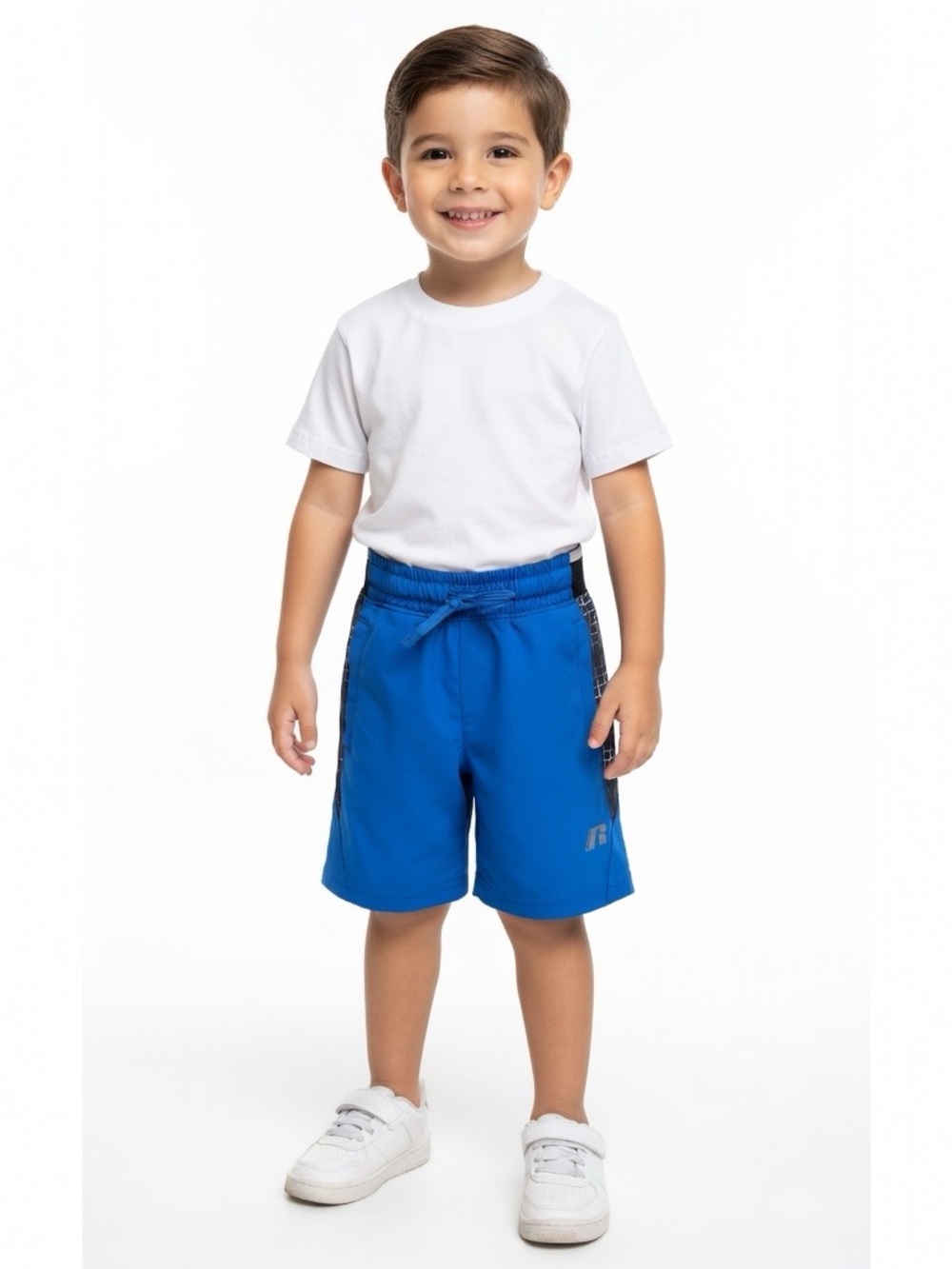 Boy's Blue Russell Athletic Shorts - Classic Active Wear